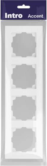 Рамка для выключателей и розеток INTRO Accent 6-504-01М / Б0063759