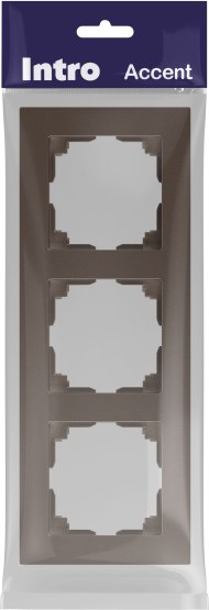Рамка для выключателей и розеток INTRO Accent 6-503-08 / Б0063792