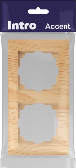 Рамка для выключателей и розеток INTRO Accent 6-502-11 / Б0063729