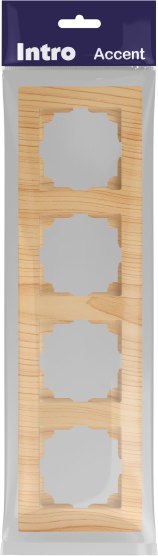 Рамка для выключателей и розеток INTRO Accent 6-504-11 / Б0063771