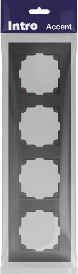 Рамка для выключателей и розеток INTRO Accent 6-504-07 / Б0063718