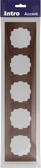Рамка для выключателей и розеток INTRO Accent 6-505-10 / Б0063741