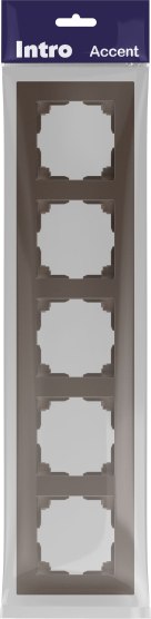 Рамка для выключателей и розеток INTRO Accent 6-505-08 / Б0063735