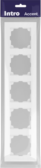 Рамка для выключателей и розеток INTRO Accent 6-505-01М / Б0063722
