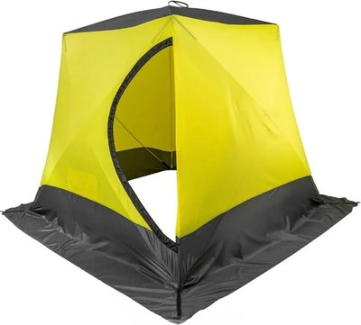 Палатка Helios Куб-3 HS-WFSC-210YG (зимняя, желтый/серый)