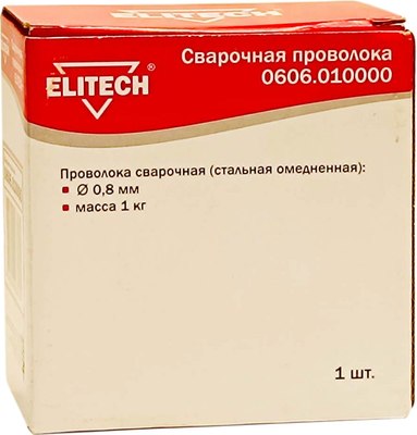 Проволока сварочная Elitech 0.8мм 0606.010000 / 177937