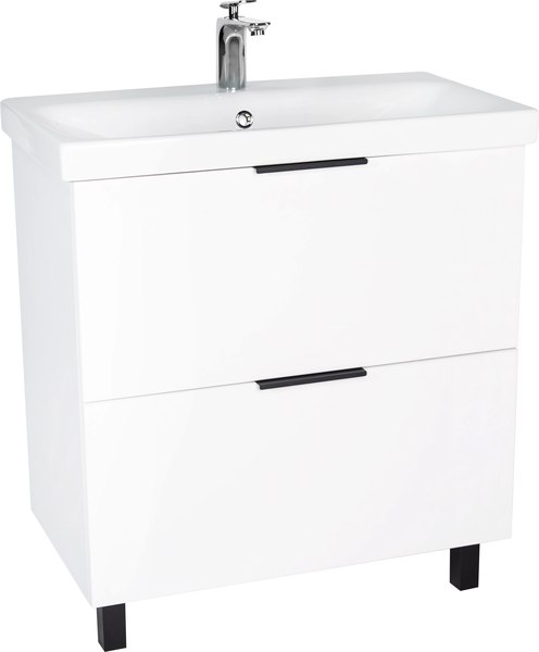 Тумба под умывальник Viant Берлин Moduo 80 / VBER80MDBEL-T2Y - фото