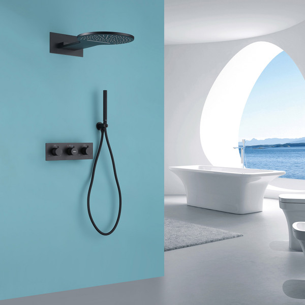 Душевая система со смесителем Abber Wasser Kreis AF8151B