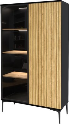 Шкаф с витриной Интерлиния Linea-13 с подсветкой - фото