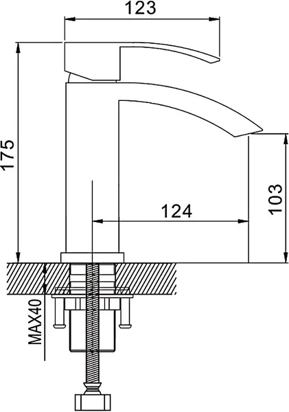 Смеситель Rose R1501F