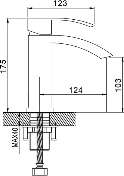 Смеситель Rose R1501H