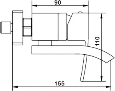 Смеситель Rose R1552F