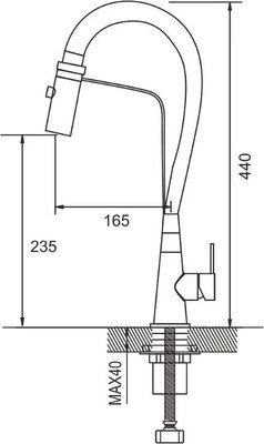 Смеситель Shevanik S943G-1