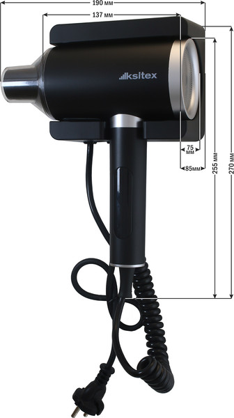 Фен настенный Ksitex F-2000B JET