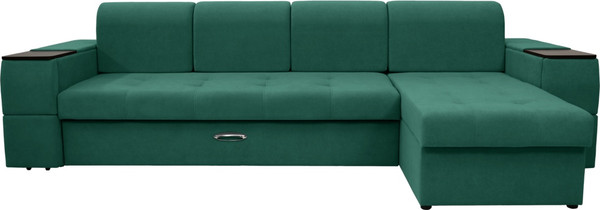 Диван угловой Сириус Лидер-13 с оттоманкой НПБ 330x165