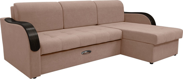 Диван угловой Сириус Лидер-1 c оттоманкой ППУ 260x165 - фото