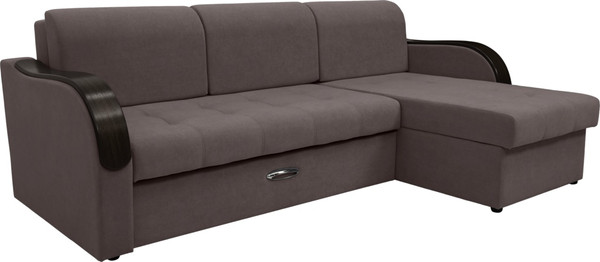 Диван угловой Сириус Лидер-1 c оттоманкой ППУ 260x165 - фото