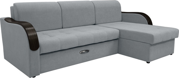 Диван угловой Сириус Лидер-1 c оттоманкой ППУ 260x165 - фото