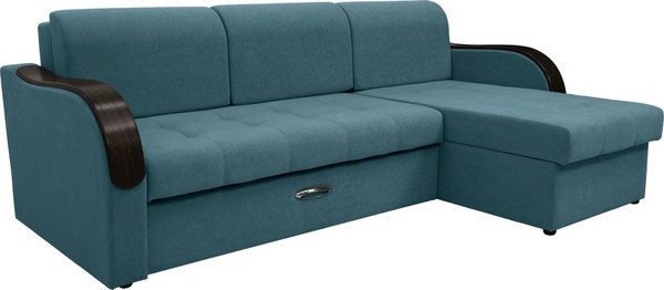 Диван угловой Сириус Лидер-1 c оттоманкой ППУ 260x165 - фото