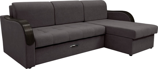 Диван угловой Сириус Лидер-1 c оттоманкой ППУ 260x165 - фото