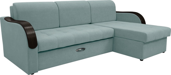 Диван угловой Сириус Лидер-1 c оттоманкой ППУ 260x165 - фото