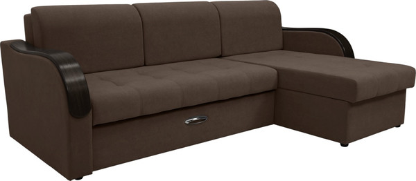 Диван угловой Сириус Лидер-1 c оттоманкой ППУ 260x165 - фото