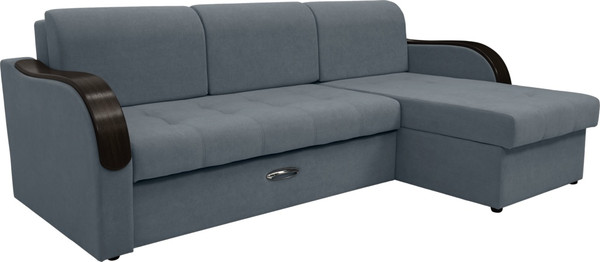 Диван угловой Сириус Лидер-1 c оттоманкой ППУ 260x165 - фото