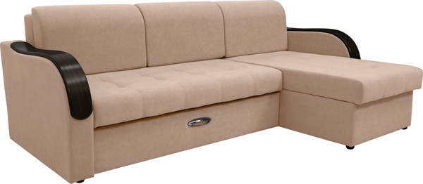 Диван угловой Сириус Лидер-1 c оттоманкой ППУ 260x165 - фото