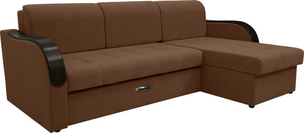 Диван угловой Сириус Лидер-1 c оттоманкой НПБ 260x165 - фото