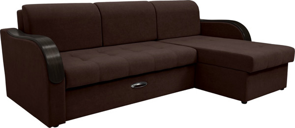 Диван угловой Сириус Лидер-1 c оттоманкой НПБ 260x165 - фото