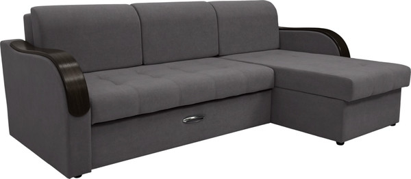 Диван угловой Сириус Лидер-1 c оттоманкой НПБ 260x165 - фото