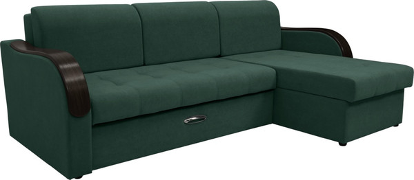 Диван угловой Сириус Лидер-1 c оттоманкой НПБ 260x165 - фото