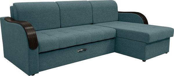 Диван угловой Сириус Лидер-1 c оттоманкой НПБ 260x165 - фото