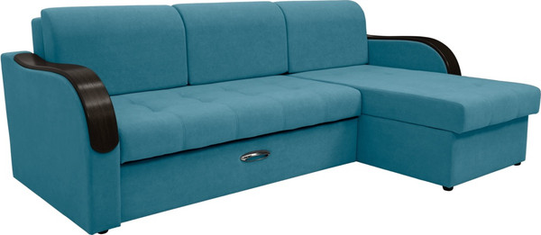 Диван угловой Сириус Лидер-1 c оттоманкой НПБ 260x165 - фото