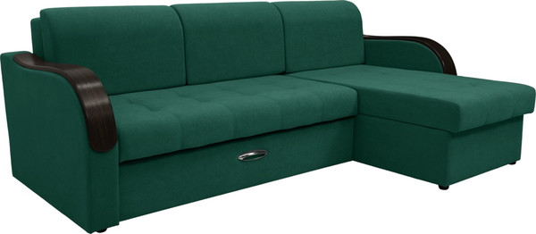 Диван угловой Сириус Лидер-1 c оттоманкой НПБ 260x165 - фото