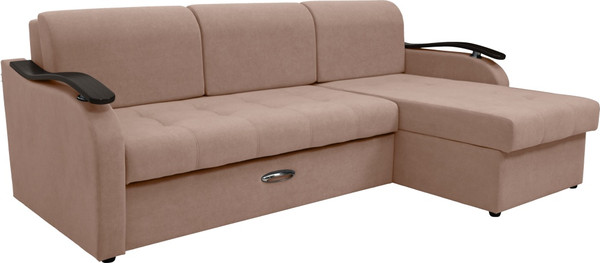 Диван угловой Сириус Лидер-2 с оттоманкой ППУ 250x165 - фото