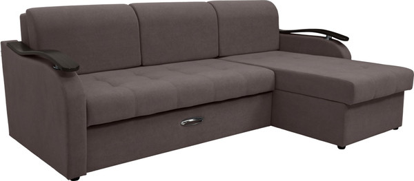 Диван угловой Сириус Лидер-2 с оттоманкой ППУ 250x165 - фото