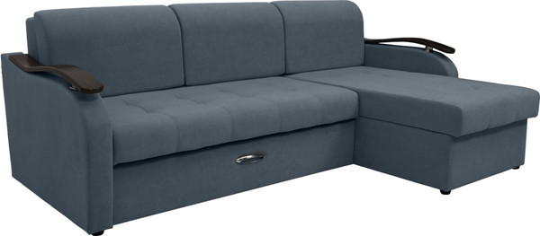 Диван угловой Сириус Лидер-2 с оттоманкой ППУ 250x165 - фото