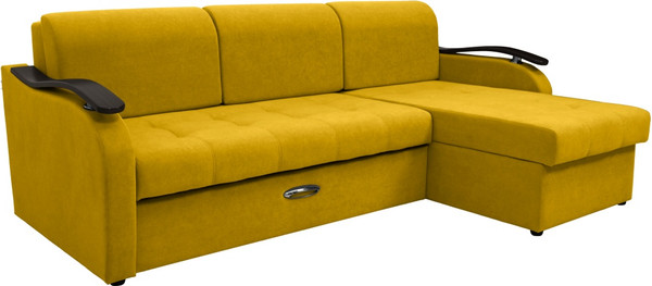 Диван угловой Сириус Лидер-2 с оттоманкой ППУ 250x165 - фото