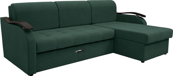 Диван угловой Сириус Лидер-2 с оттоманкой ППУ 250x165 - фото