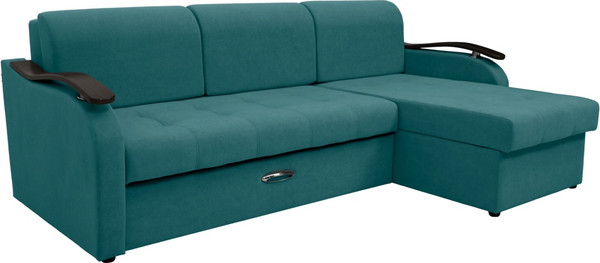 Диван угловой Сириус Лидер-2 с оттоманкой ППУ 250x165 - фото