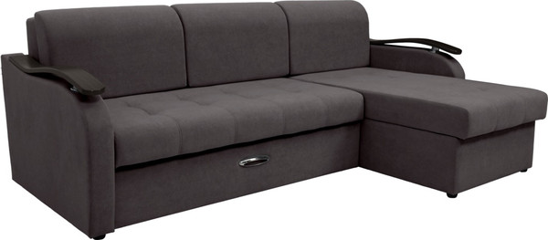 Диван угловой Сириус Лидер-2 с оттоманкой ППУ 250x165 - фото