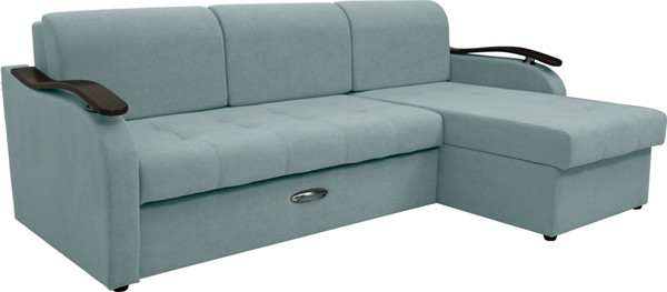 Диван угловой Сириус Лидер-2 с оттоманкой ППУ 250x165 - фото