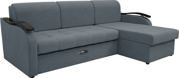 Диван угловой Сириус Лидер-2 с оттоманкой ППУ 250x165 - фото