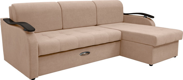 Диван угловой Сириус Лидер-2 с оттоманкой ППУ 250x165 - фото