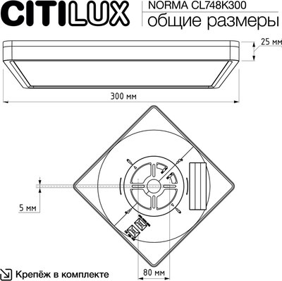 Светильник Citilux Norma CL748K300