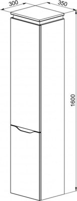 Шкаф-пенал для ванной АВН Nola 35 / 86.10