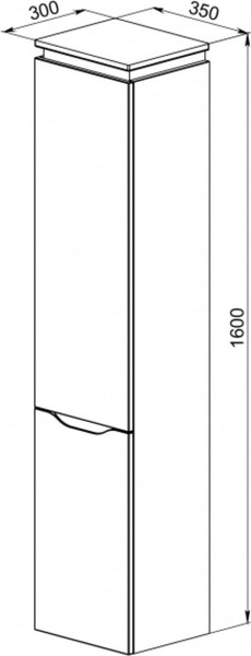 Шкаф-пенал для ванной АВН Nola 35 / 86.10-01