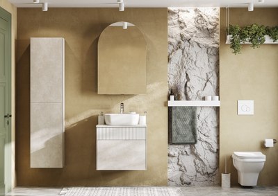 Шкаф с зеркалом для ванной Акватон Санта-Барбара 60