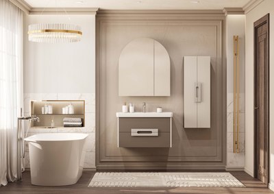 Шкаф с зеркалом для ванной Акватон Санта-Барбара 80 (1A286502CB820)